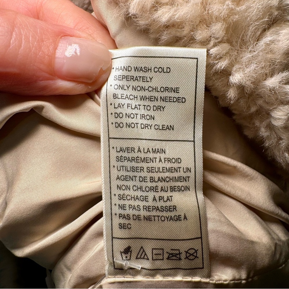 Steve Madden Willow Multi Faux Fur Coat‎ women’s Size Small - Picture 4 of 6